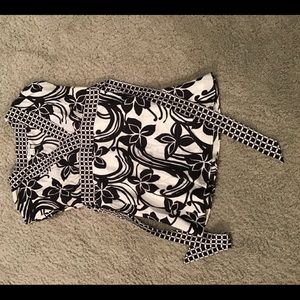 Black and white dress shirt